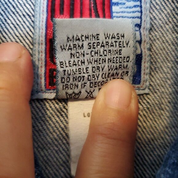 Vintage Sunbelt Hand Painted Southwestern Denim Vest Size Small One Button - Picture 6 of 12